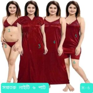 Indian Premium Night Dress ( Meroon )